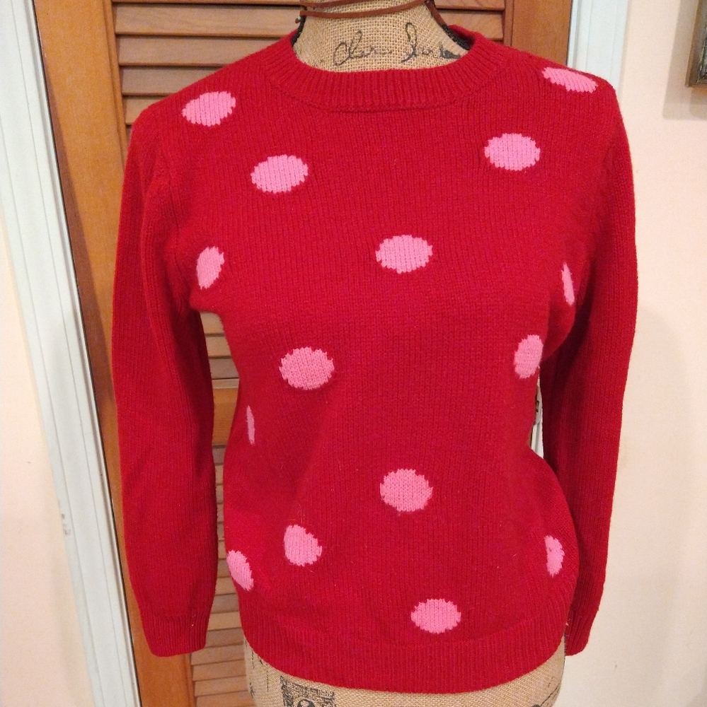 Polkadot acrylic sweater